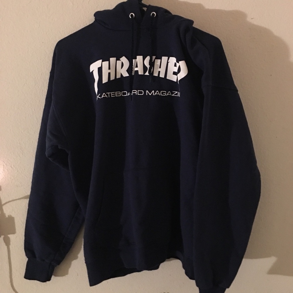Blue thrasher hoodie
